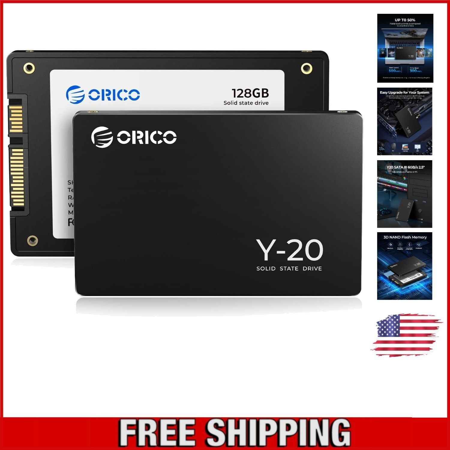 Unbranded 128GB 3D NAND SATA SSD 솔리드 스테이트 드라이브[세금포함] [정품] - 2.5 Inch Internal Drive for LAPTOP 랩탑 노트북s & 게이밍 C