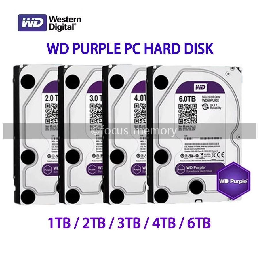 WD WD 3.5 하드디스크 드라이브 [세금포함] [정품] 1TB 2TB 3TB 4TB 6T 모니터ing 내장 퍼플색 lot 3395044 157282942579