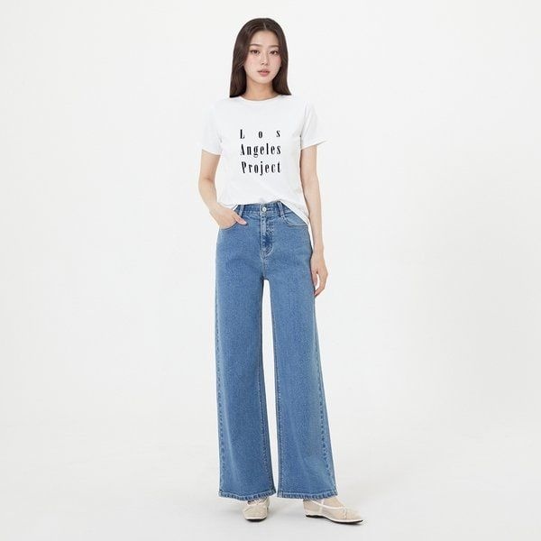 랩 LAP 속밴드 워싱 세미 와이드팬츠 AR7DP163 610302