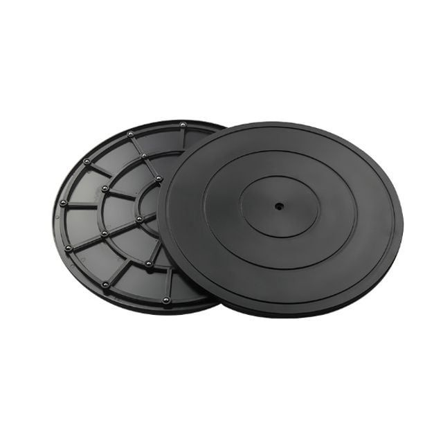 회전판 PVC 원형 16in 블랙 전시 모니터회전 진열