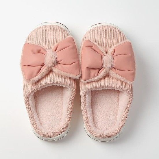 큐티 겨울 방한슬리퍼 DT1357610 리본 털슬리퍼(235-240mm)