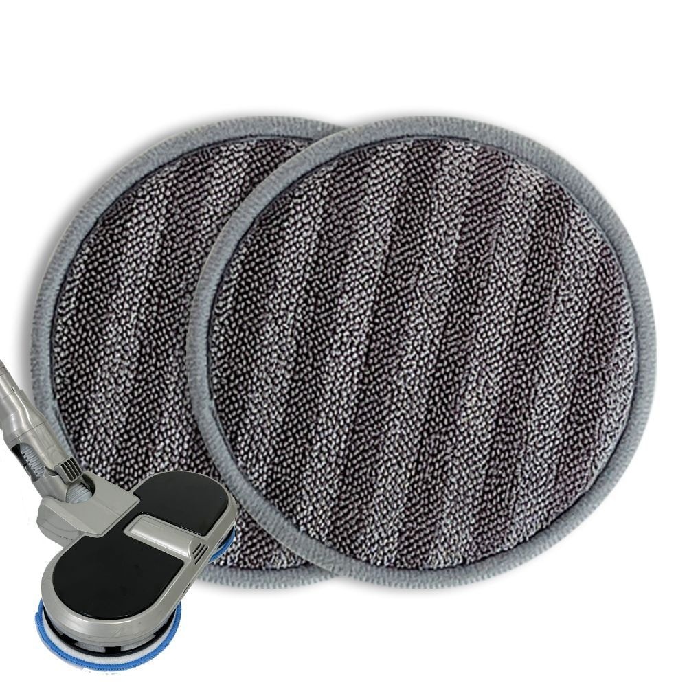 미녀몰 극세사 청소기 호환 회전 걸레 원형 리필 패드15cm 2p 로엘듀스핀