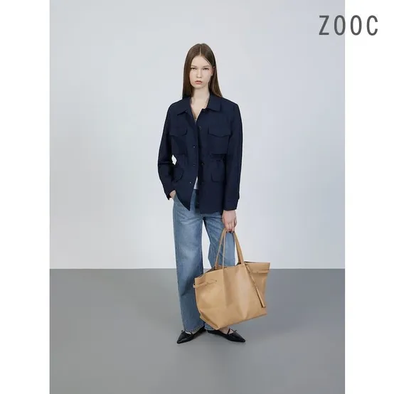 [주크][ZOOC] 린넨블랜드 워크 자켓 DN_Z252MSF017 : 롯데ON