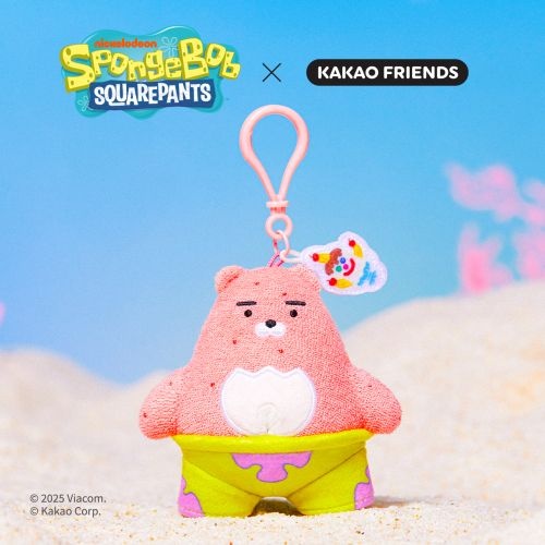 카카오프렌즈 스폰지밥X카카오프렌즈 키링인형 뚱이 라이언
