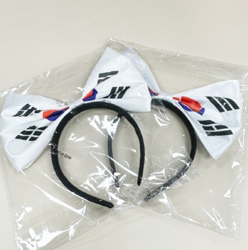 태극기 머리띠 헤어밴드 국가대표 축구 야구 응원 올림픽 행사 애국 촬영소품 국기 리본