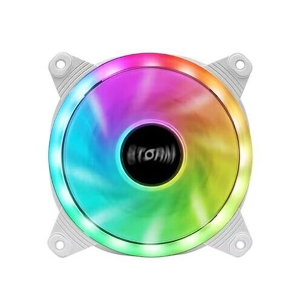 에이원 AONE STORM ARGB 더블링 120 화이트 케이스쿨러 120mm팬 쿨링팬