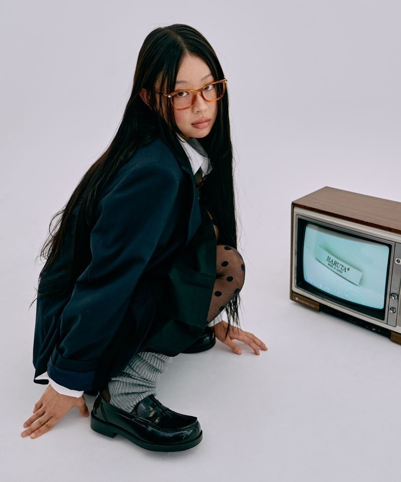 HARUTA [서지수 PICK]여성용 PU 스퀘어토 페니로퍼 HS4900_BLACK HRT4900BK_MUSINSA 3048349