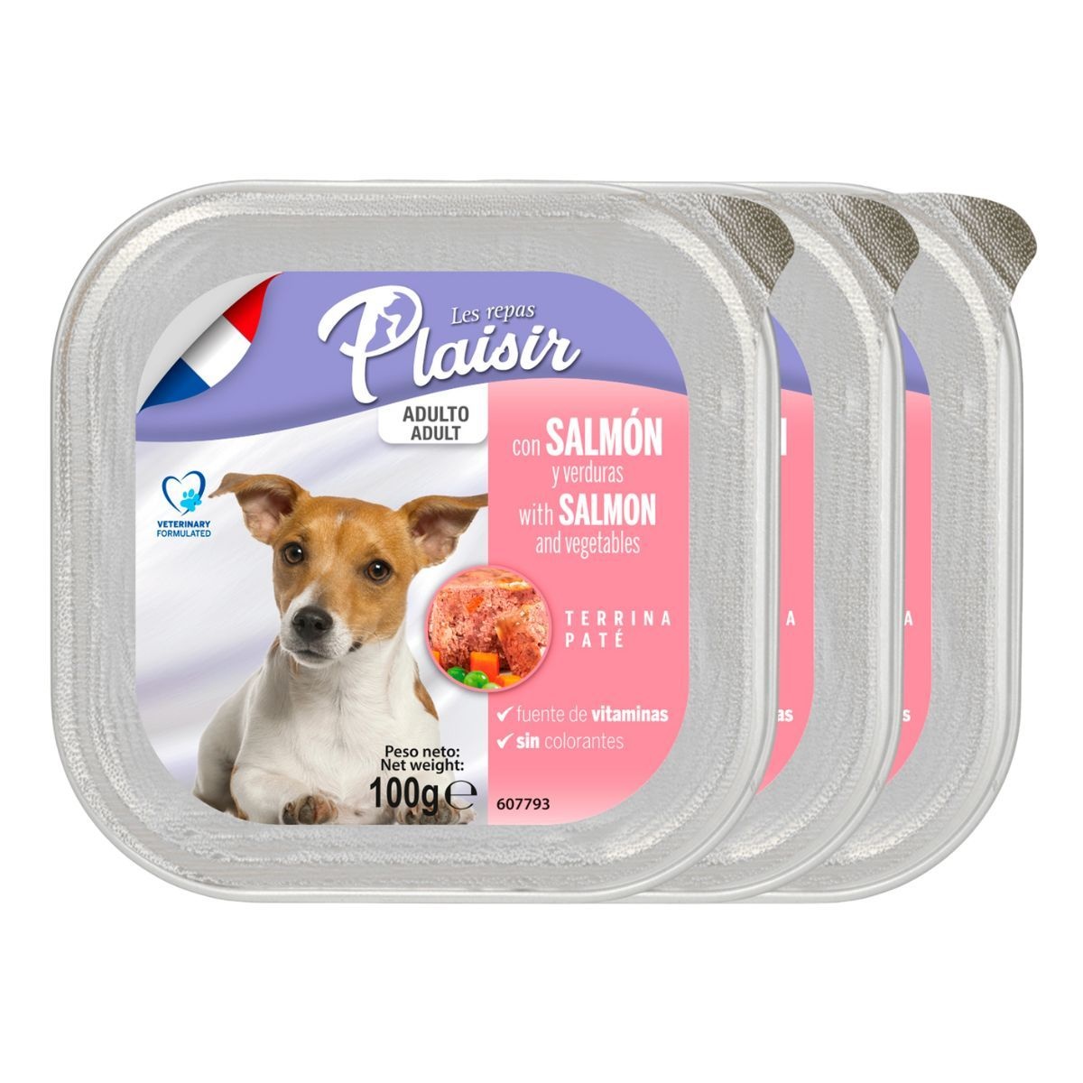 플레이저 주식캔추천 연어 야채 강아지캔 강아지 파테타입 주식캔 100g 24개