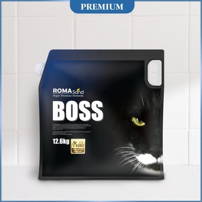 로마샌드 고양이 배변 모래 프리미엄 벤토나이트 보스 혼합입자 12.6kg
