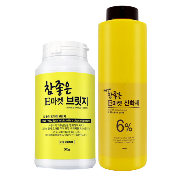 싼데참좋은 E마켓 브릿지 500g +E마켓 6%산화제 1000ml