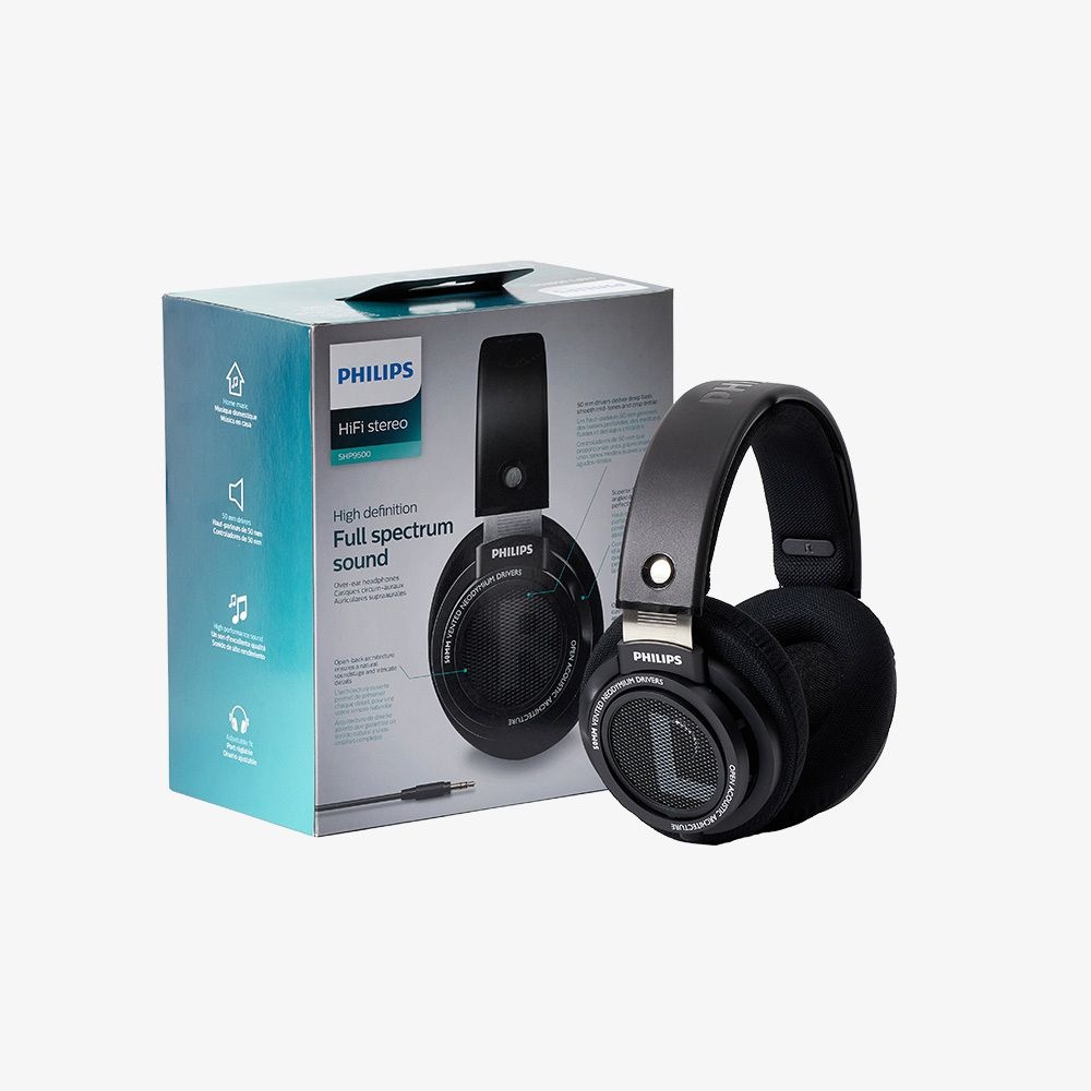 필립스 [온누리상품] PhilipsAudio 필립스 HiFi 스테레오 오픈형 오버이어 고해상도 입문용 유선 헤드셋 SHP9500