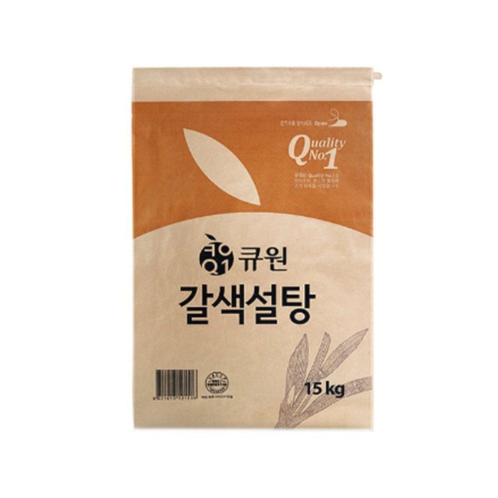 삼양사 큐원 갈색설탕 15kg 황설탕