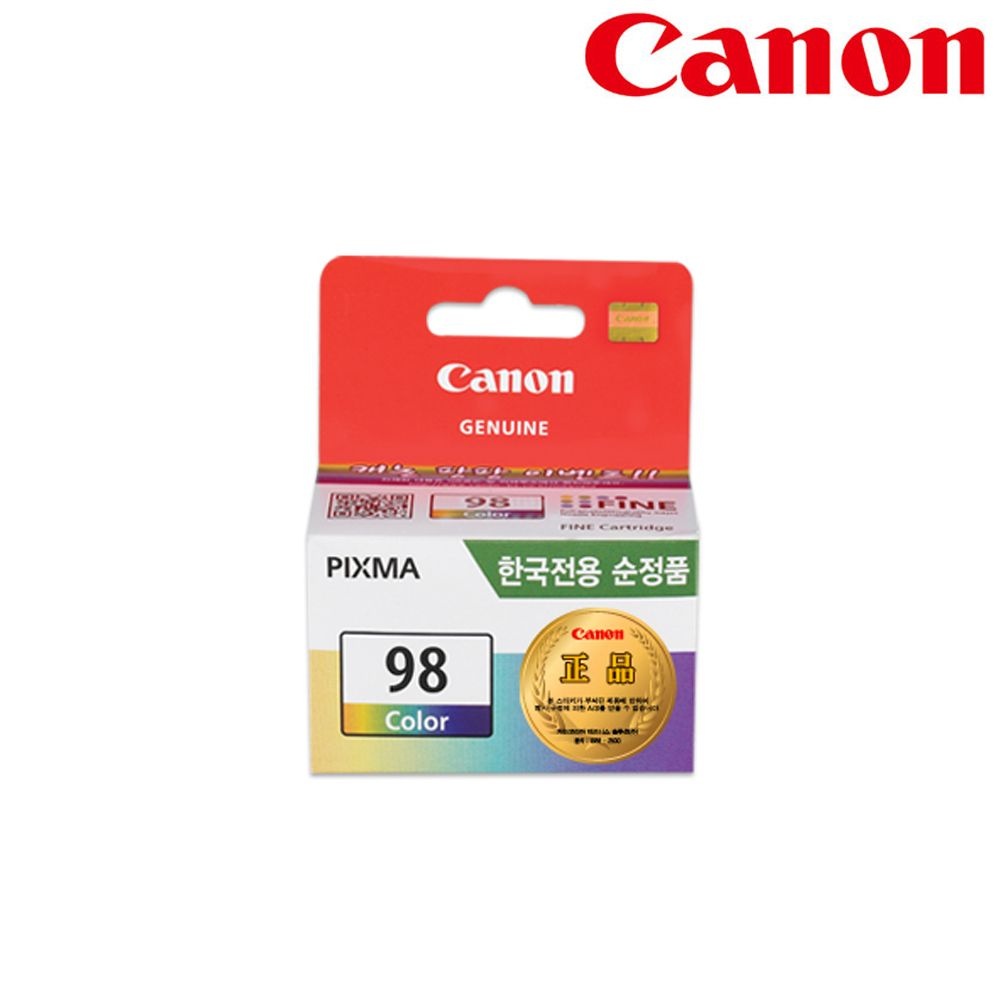 캐논 정품 잉크 CL-98 컬러 E500 E510 E600 E610 PG-88