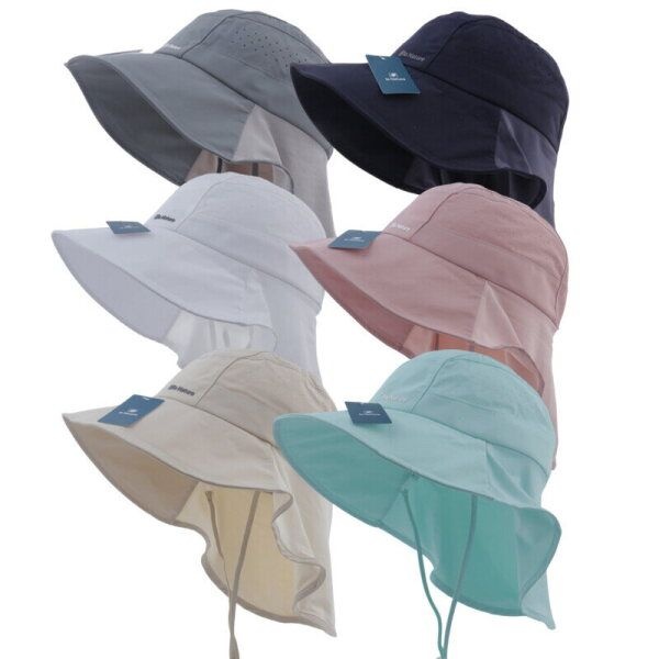 [마메든]햇빛차단 여름 남녀 단체 등산 모임 작업용 경량 뒷목가리개 아웃도어 벙거지/CL-B175