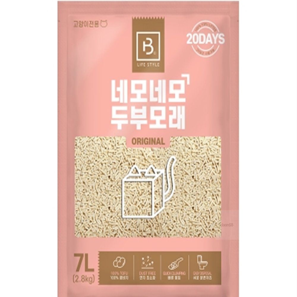 다온협력사 다온58 두부모래 가는입자 오리지널 7LX6개 결막염예방 호흡기보호 응고력우수