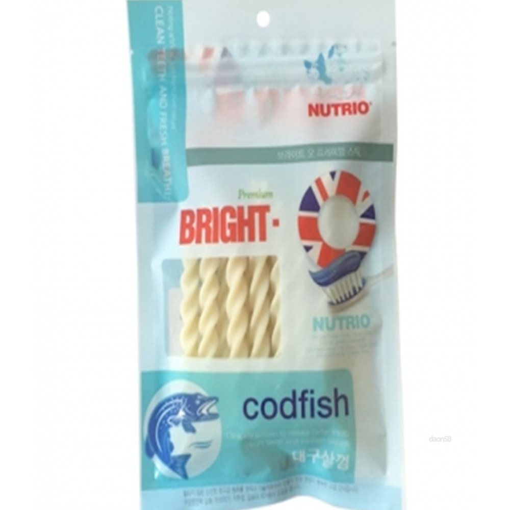 다온58 강아지 대구살 껌 90G 행동발달 훈련용 잇몸자극