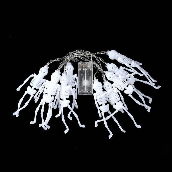 [하프클럽]10구 LED 할로윈 뼈다귀 이벤드 가랜드 전구(1.5M)