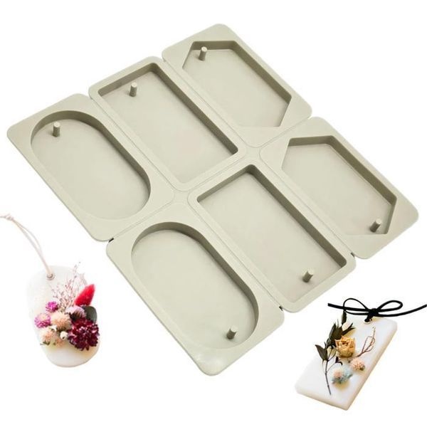 [하프클럽]혼합 6구 왁스 타블렛 석고 방향제 실리콘 몰드