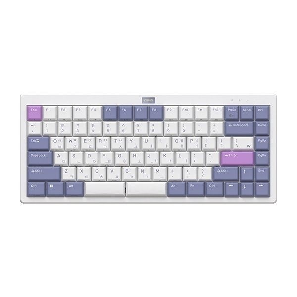 ABKO 유선,블루투스 미니키보드,LKN84BT,8K 염료승화래피드트리거 화이트 35G