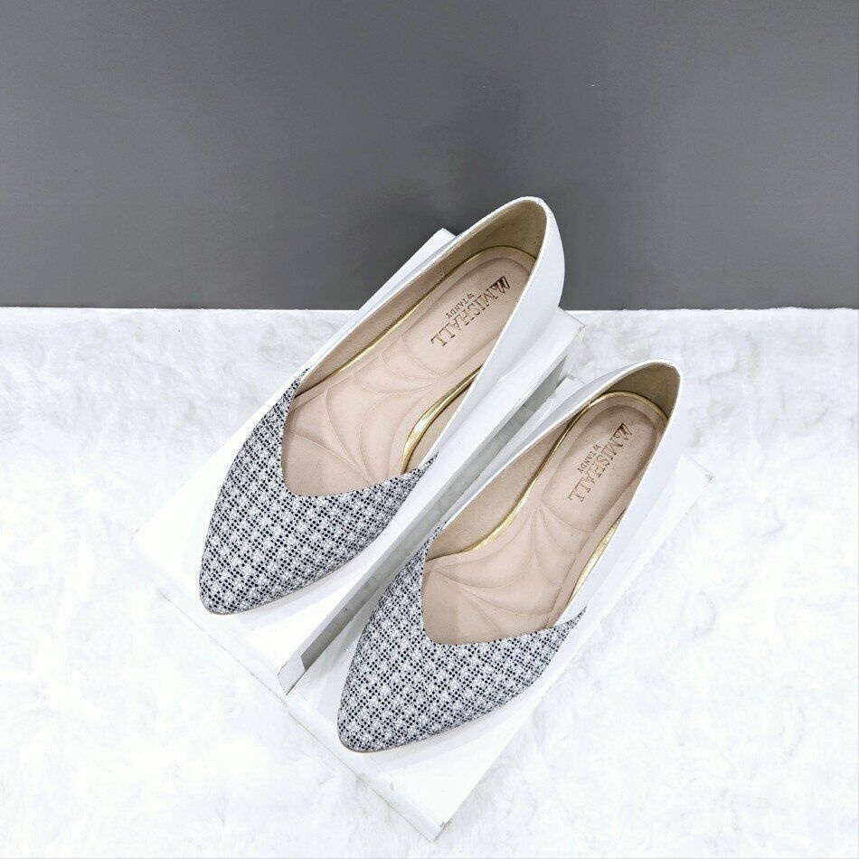 탠디 [모다아울렛][탠디]여성 트위드 포인트 플랫 슈즈 12HF00DS06 W-718 3SD_JJ 진주점