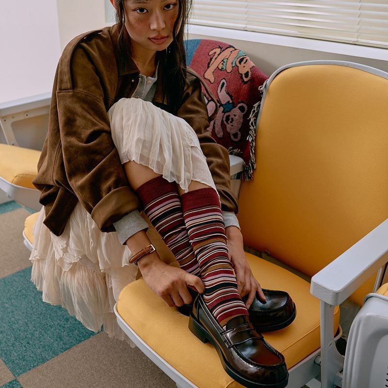 하루타 서지수 여성용 PU 스퀘어토 페니로퍼-자메이카 HS-4900_JAMAICA 1455223 416356