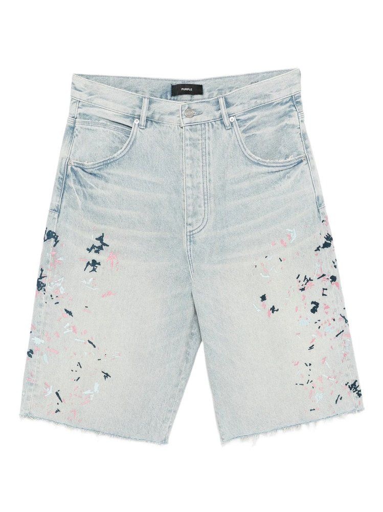 퍼플 브랜드 라이트 인디고 코튼 데님 쇼츠 P070USEL226LTINDIGO B0301974737
