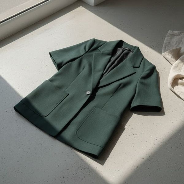 CC콜렉트 CC콜렉트 ZOOC 하프 소매 폴리 싱글 자켓 CG_V252MSF949