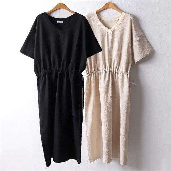 위쉬몰 RA 밴딩브이넥쿨마원피스(D938H206) 빅사이즈 (8704254A)