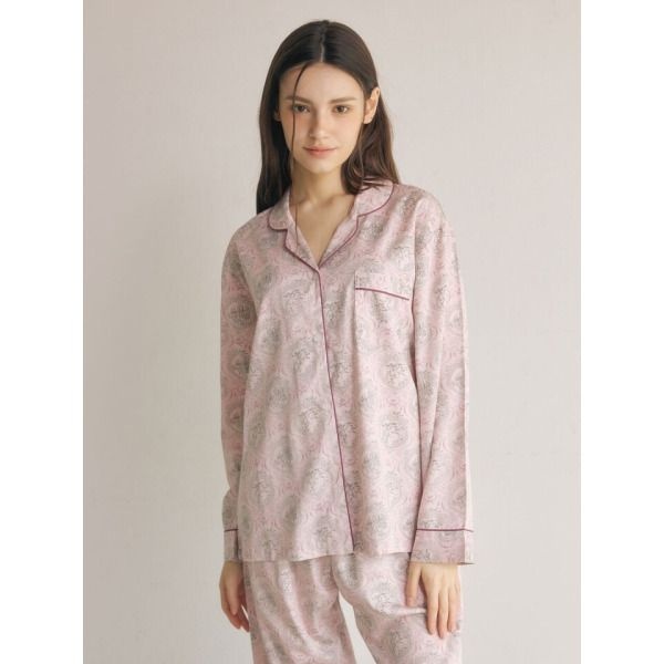 바풀 [바풀] LL5052-31 여성잠옷 면모달 파자마 여성 잠옷 상하 세트