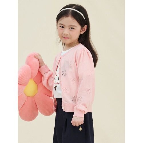 <매장정품> 빈폴 BEANPOLE KIDS 빙키 스카시 카디건 핑크 (BI545AG01X) BI545AG01X 666841