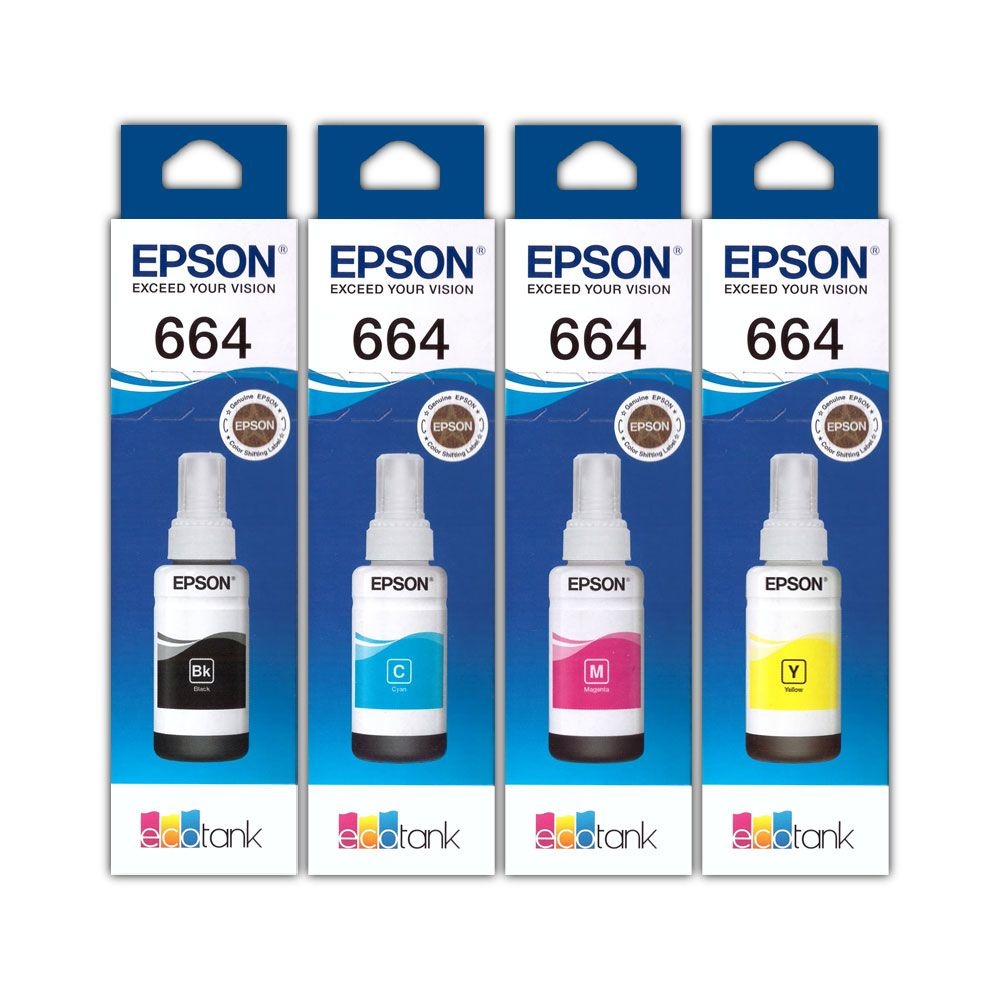 엡손 정품잉크 NO.664 T664100 T6642 T6643 T6644 세트