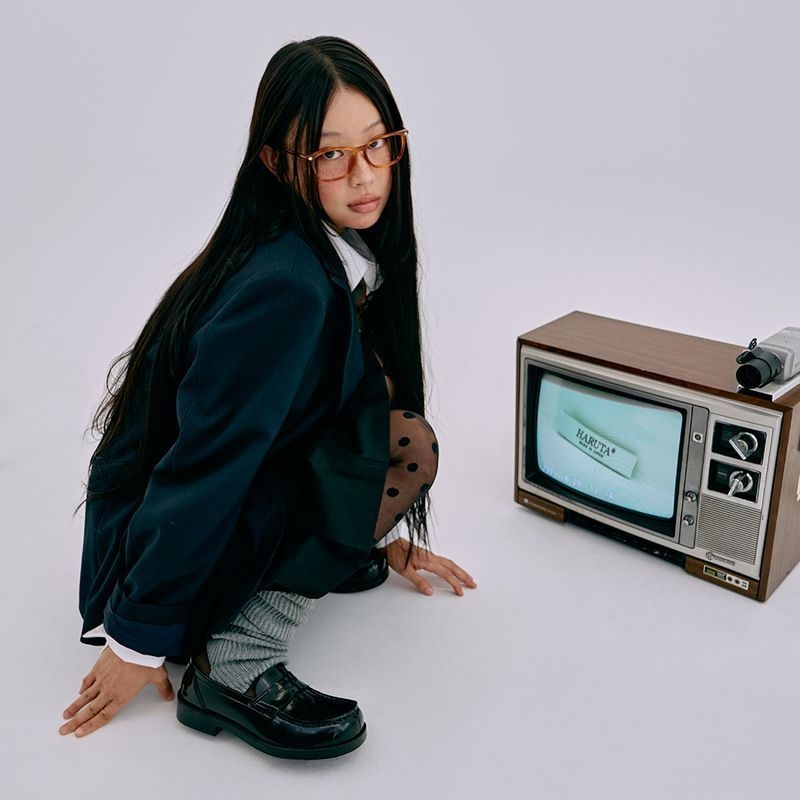 하루타 서지수 여성용 PU 스퀘어토 페니로퍼-블랙 HS-4900_BLACK 1455225 415386