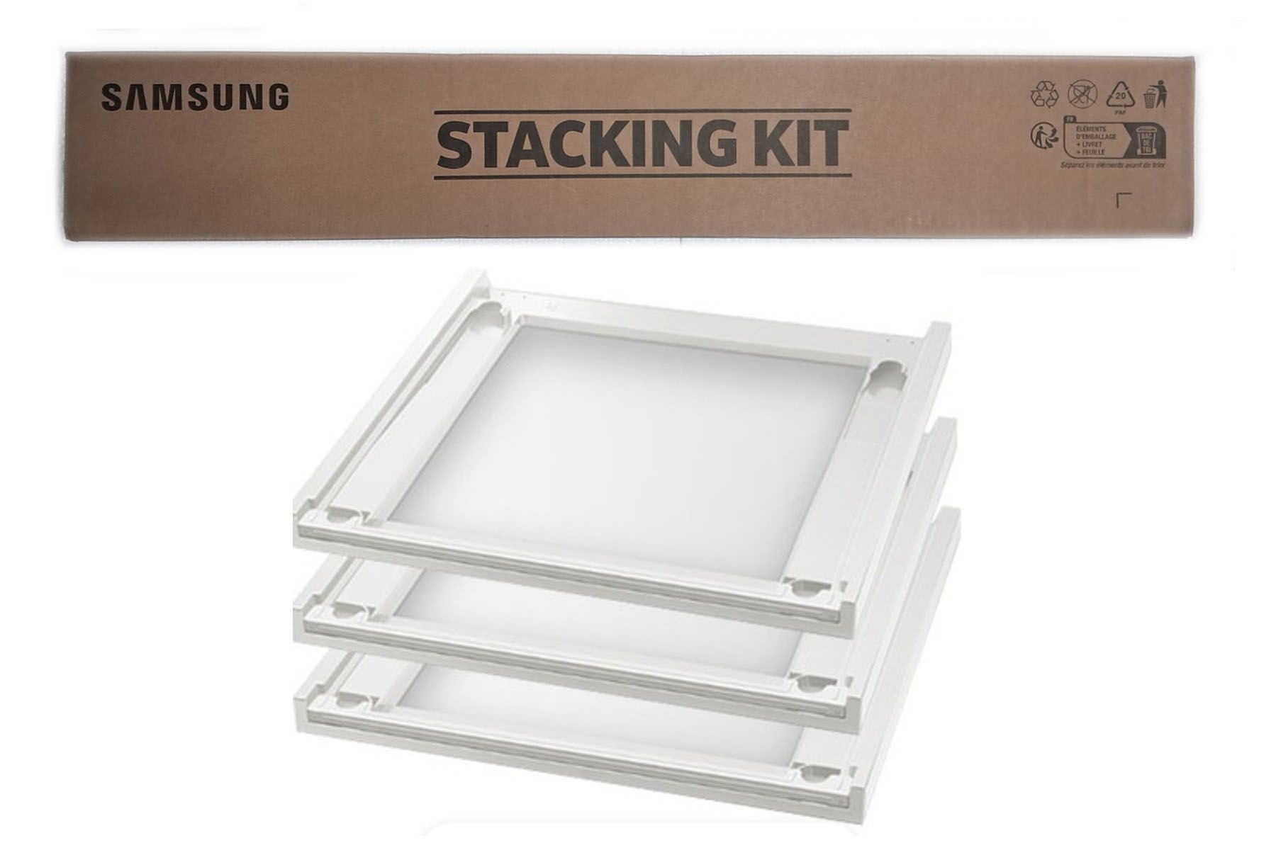 UnKnown 삼성 정품 WF24CB8650BW 사용 그랑데 건조기 2단 상단설치 스태킹키트