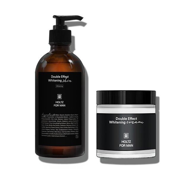 기초보습 홀츠포맨 남성 남자 스킨 토너 300ml 화이트닝 크림 100g 2종 세트 닦토 화장품