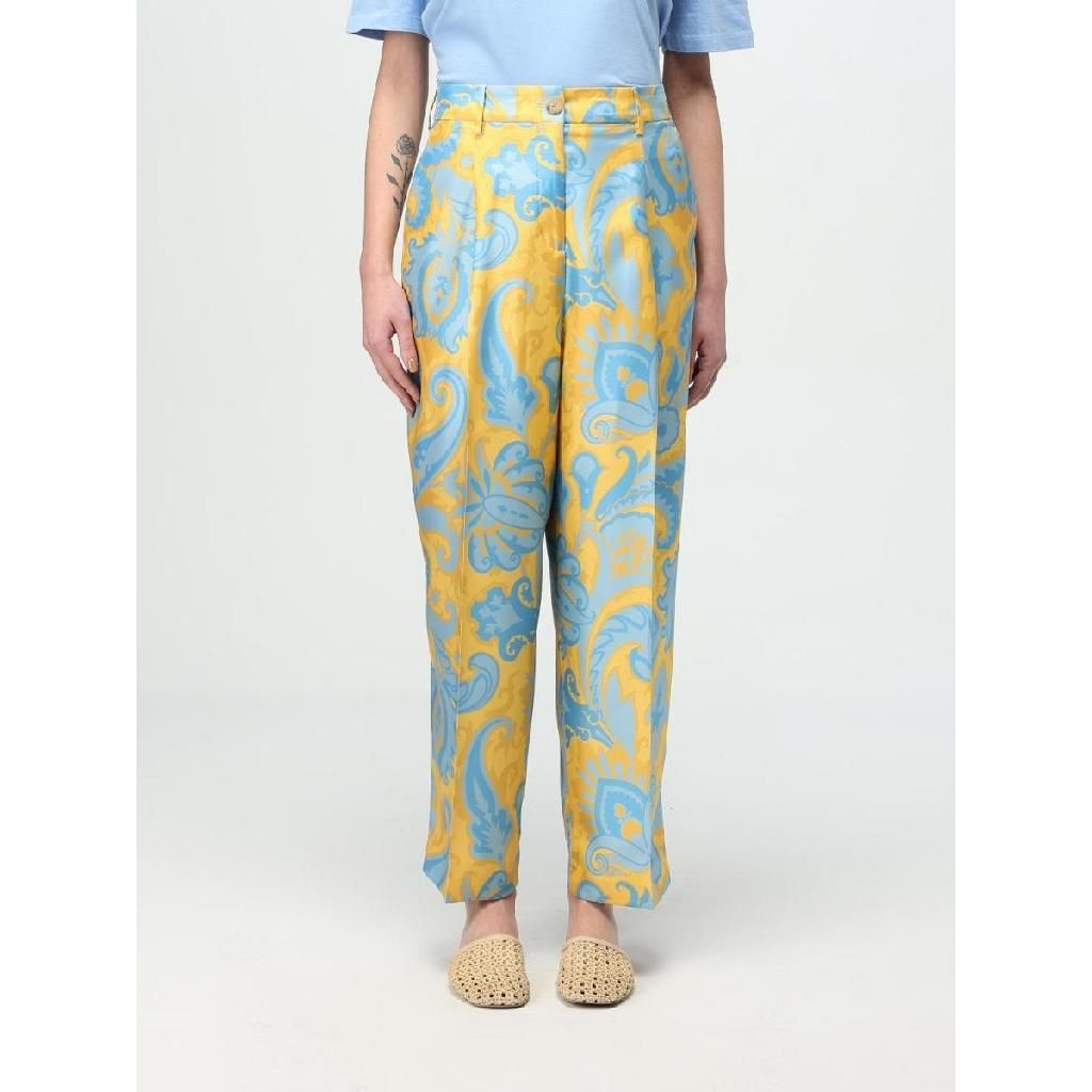 [해외] 에트로 25SS Etro 실크 trousers with elaborate 프린트  Button 앤 집 closure  Side pockets  WREA003999SA1G6X0841 TP565745341