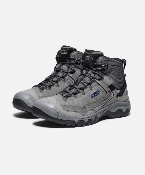 <매장정품> KEEN 킨 타기 IV MID WP 남성 등산화 하이킹슈즈 GREYCORONET BLUE KNSO4F301G2 1240570