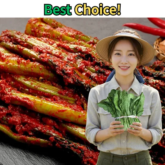 전라도 여수 돌산 갓김치 100% 국내산 산지직송 신선배송 Korean Yeosu Dolsan Mustard Leaf Kimchi
