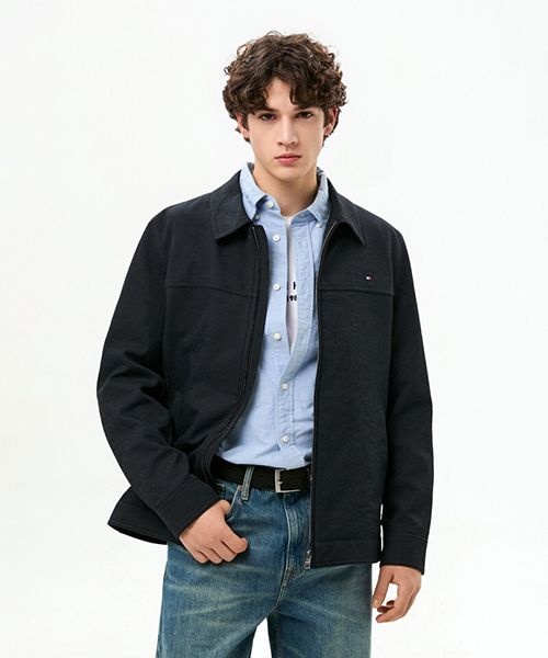 타미힐피거 TOMMY HILFIGER 텍스처 트러커 재킷 T12G0WOT790ML1DW5 337525