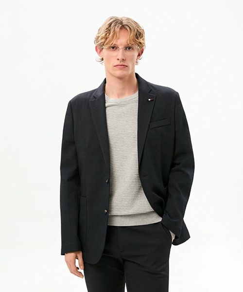 타미힐피거 TOMMY HILFIGER 텍스처드 싱글 블레이저 T12G0WJB790ML1DW5 366539