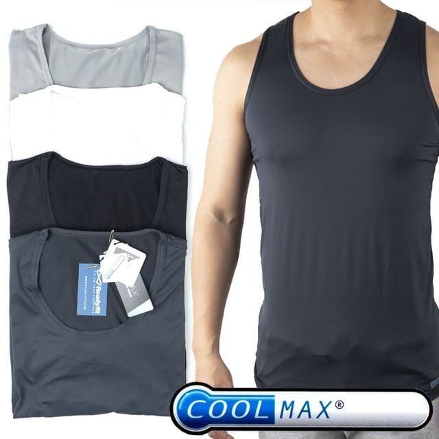 쿨맥스 스판 스포츠이너웨어 나시셔츠 4종택1