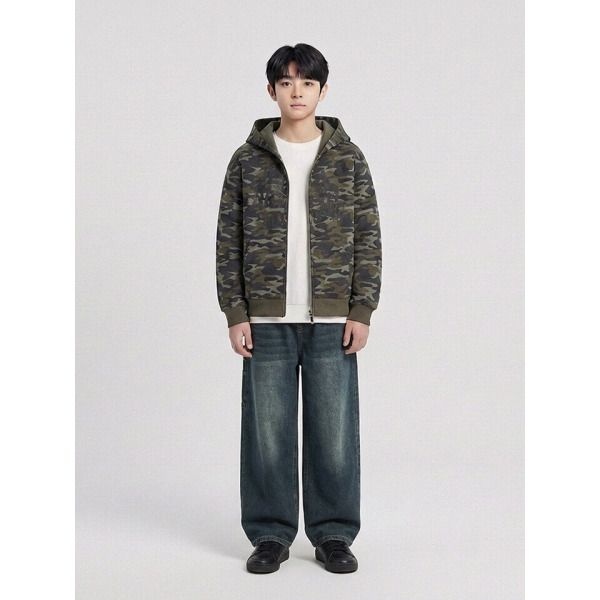 [행텐주니어 (패플)] [행텐주니어]행텐틴즈 풀밴딩 와이드 데님팬츠14560-055-202-10-277_SC