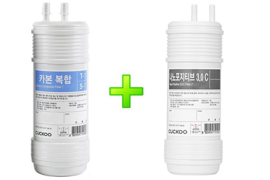쿠쿠 정품 CP-TS100DS 전용 정수기 카본복합필터+ 나노포지티브 필터/ 1세트