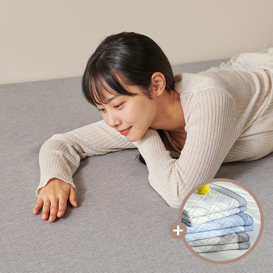 라누베 프리미엄 수면매트 접이식 토퍼 매트리스(8cm/Q) 듀라론 냉감패드 포함 [불만족시 100%환불]