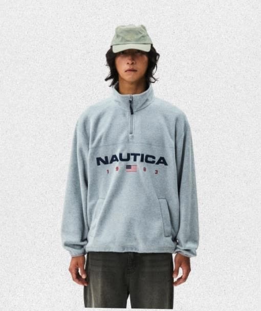 NAUTICA <매장정품> 노티카 NAUTICA 83플래그 폴라 하프집업멜란지그레이 NFL2145MGZ 1357757