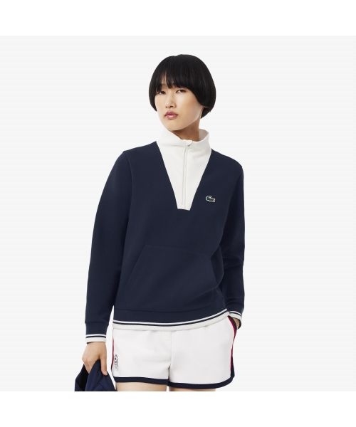 <매장정품> 라코스테 LACOSTE 여성 테니스 반집업 스웻셔츠 SF8634-55N HHW SF8634-55NHHW 128477