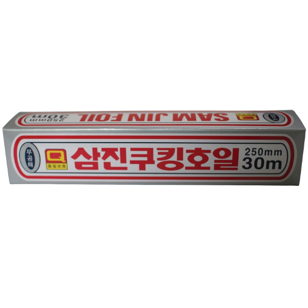 삼진 쿠킹호일 250x30 1개 알루미늄 업소용 가정 주방 음식 포장 배달