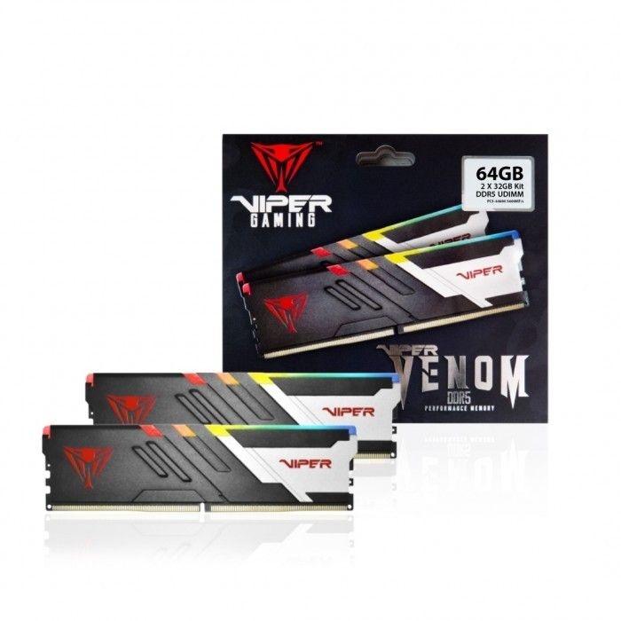 PATRIOT DDR5-5600 CL40 VIPER VENOM RGB 패키지 (64GB(32Gx2))