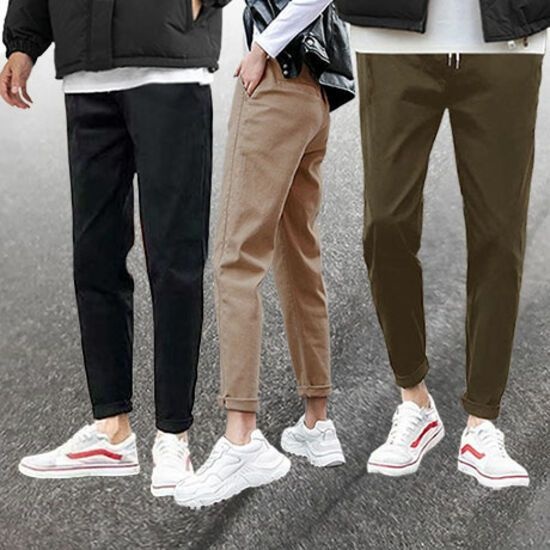 PAB507 기모 면스판 슬림 슬랙스팬츠 3132397