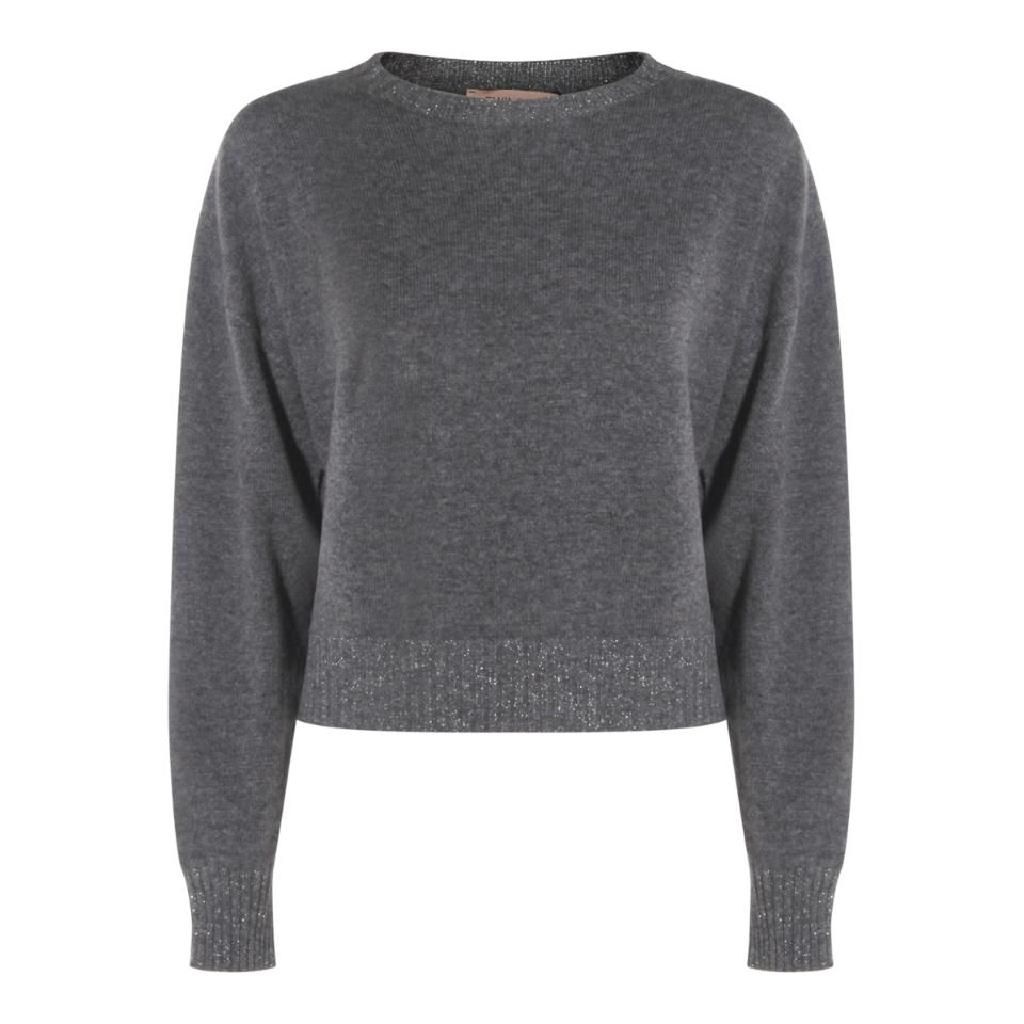 트윈셋 [해외] 트윈셋 GREY WOOL KNITWEAR 252TP3580S2087012800 MEDIUM MEL. GREY/ARGENTO LUREX  [관부가세포함]