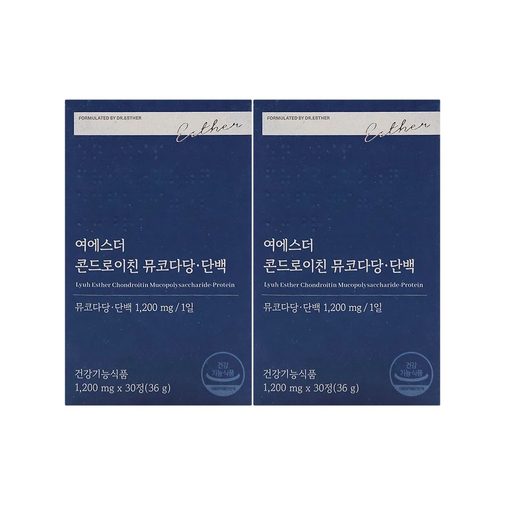 에스더포뮬러 여에스더 콘드로이친 뮤코다당단백 1200mg x 30정 x 2박스